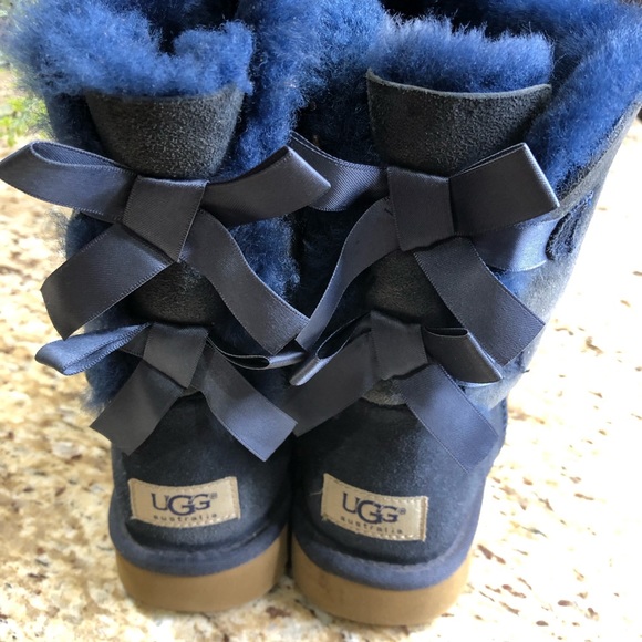 UGG Bailey Bow II Water-Resistant Boots in Blue 7 - Picture 8 of 11